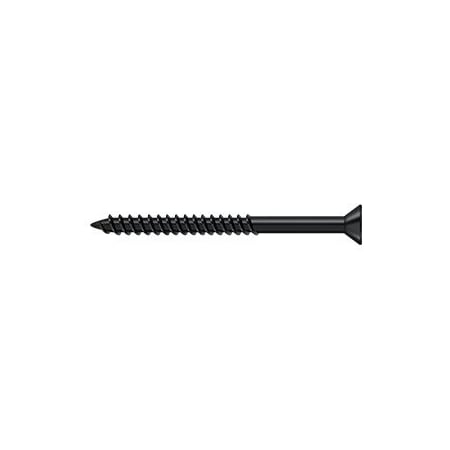 Deltana Wood Screw, Paint Black Steel SCWS1025U1B